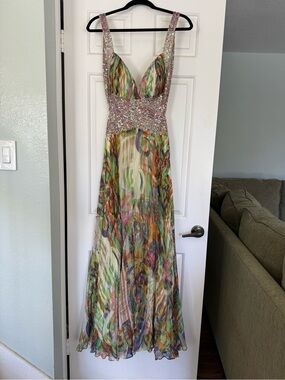 Vintage Jovani Multicolor Prom/Evening Gown